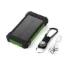 Solar powerbank - dubbele USB - waterdicht - met kompassleutelhanger - LED - 30000mAhPowerbanks