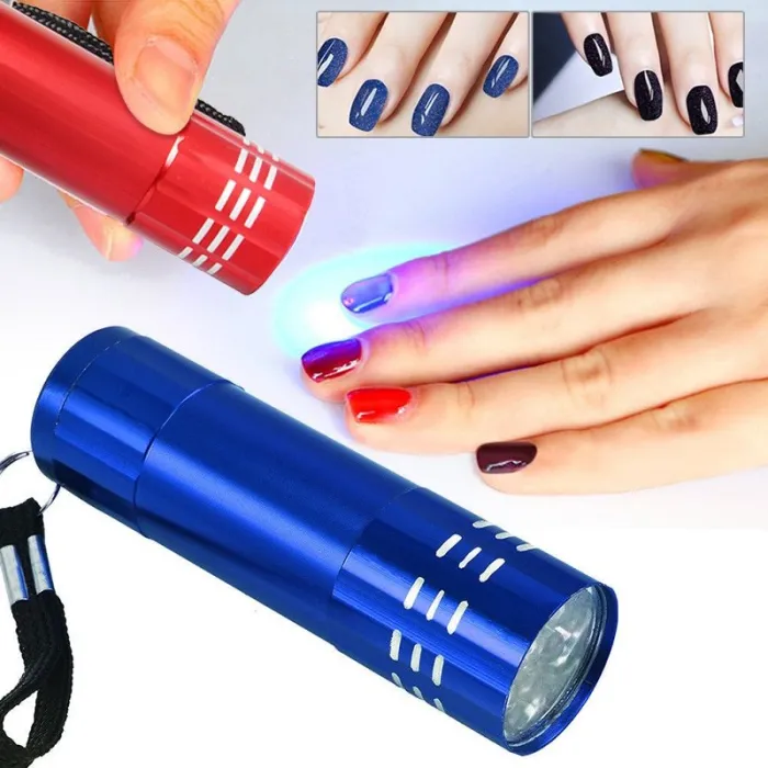 9 LED - lampe torche UV - mini sèche-ongles rapide