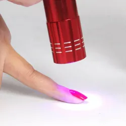 9 LED - UV-lys lommelykt - rask mini negletørker
