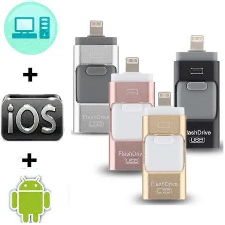Kaksikäyttöinen OTG-mikromuistitikku - USB 3.0 - iPhonelle / Androidille