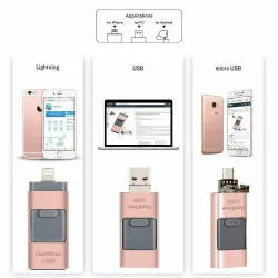 Micro flash drive OTG dual purpose - USB 3.0 - per iPhone / Android