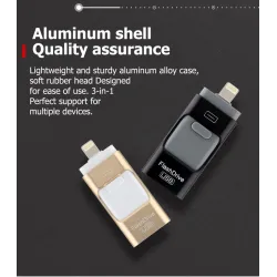 Micro flash drive OTG dual purpose - USB 3.0 - per iPhone / Android