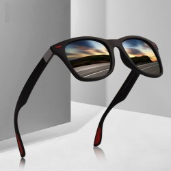 Óculos de sol quadrado polarizado ultraleve TR90 - UV400