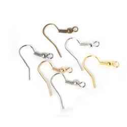Crochets d'oreilles en métal - 20 * 22mm - 200 pièces