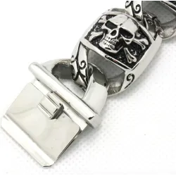 Gothic style - bracelet with skeletons - 316L stainless steelBracelets