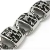 Gotisk stil - armbånd med skjeletter - 316L rustfritt stål