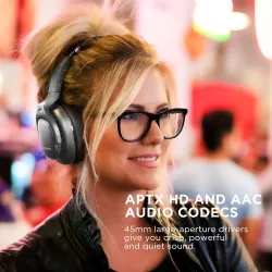 COWIN E9 - trådløse Bluetooth-hovedtelefoner - med mikrofon - hybrid aktiv støjreduktion