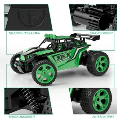 RC-maastoauto - nopea - kaukosäätimellä - 1:18