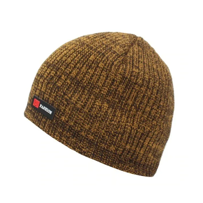 Neulottu lämmin pipo - harjaton - unisex