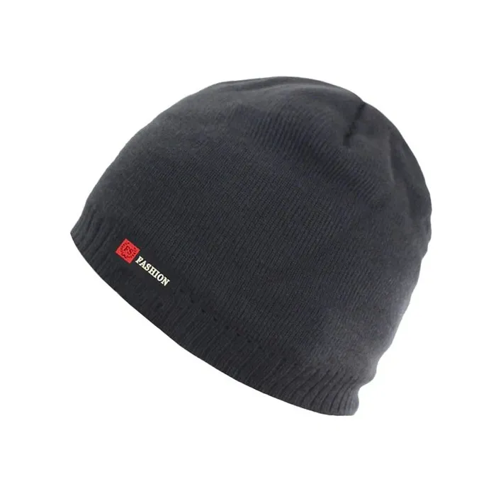 Neulottu lämmin pipo - harjaton - unisex