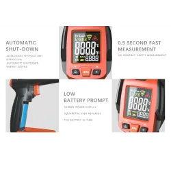 Digital infrared thermometer - non contact handheld gun laser with LCD displayMeasurement