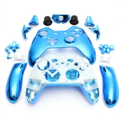 Manette Xbox One - cache coques de remplacement - chrome