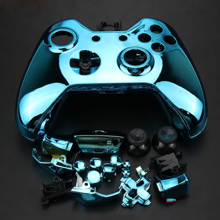 Manette Xbox One - cache coques de remplacement - chrome