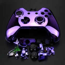 Manette Xbox One - cache coques de remplacement - chrome