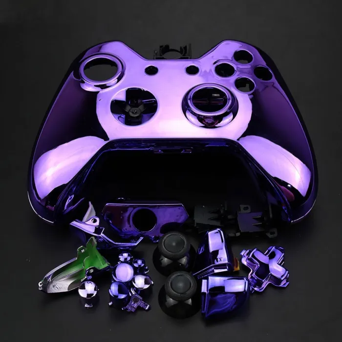 Manette Xbox One - cache coques de remplacement - chrome