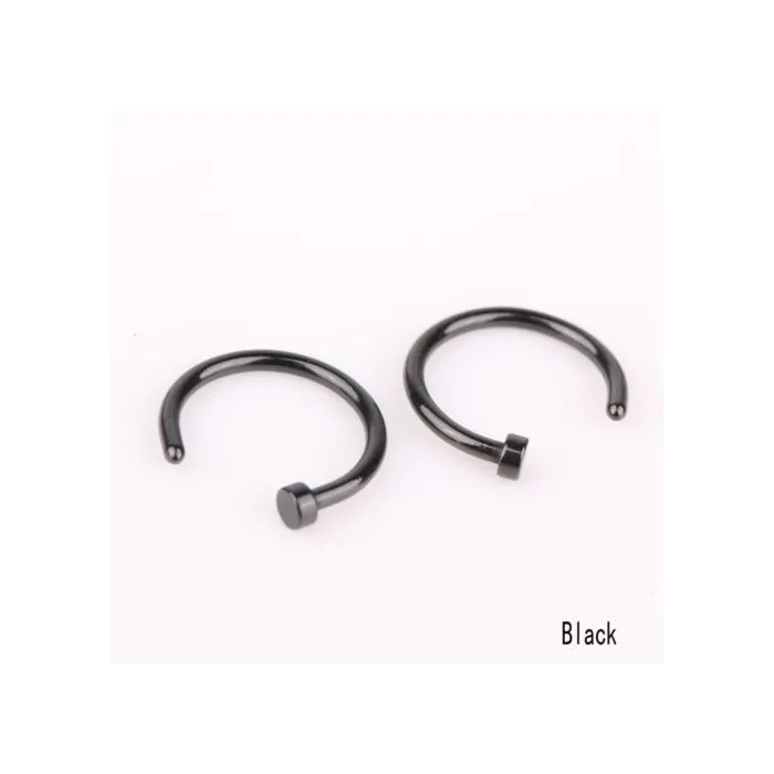 Näsring - piercing - rostfritt stål - 2 st
