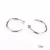 Næsering - kropspiercing - rustfrit stål - 2 stk