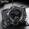 SANDA - sports Quartz-klokke - lysende - vanntett