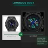 SANDA - sports Quartz-klokke - lysende - vanntett