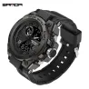 SANDA - sports Quartz-klokke - lysende - vanntett