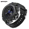 SANDA - sports Quartz-klokke - lysende - vanntett