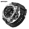 SANDA - sports Quartz-klokke - lysende - vanntett