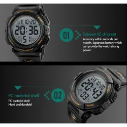 RelojesSKMEI - reloj electrónico deportivo - resistente al agua