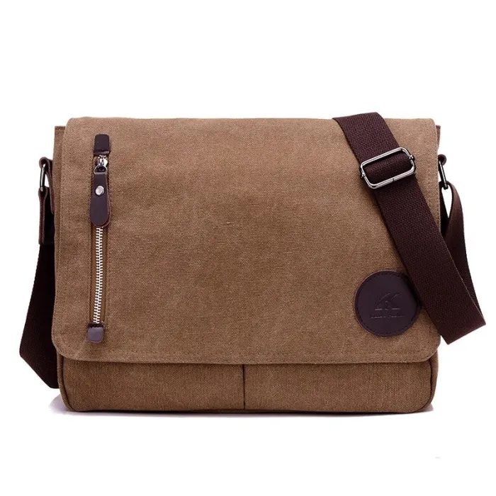 Bolsa de lona retangular de ombro