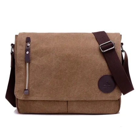 Bolsa de lona retangular de ombro