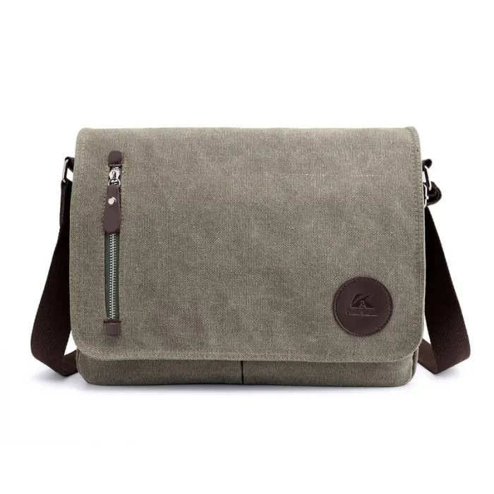 Bolsa de lona retangular de ombro