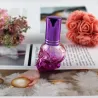 Frasco de perfume de vidro - recipiente vazio - com atomizador - forma de caveira - 8ml