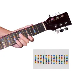 Gitarren-Griffbrett-Notizen-Karte – Aufkleber