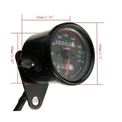 Compteur kilométrique moto universel - double compteur de vitesse - jauge - LED - KM/H