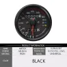 Universal motorsykkel kilometerteller - dobbel speedometer - måler - LED - KM/H
