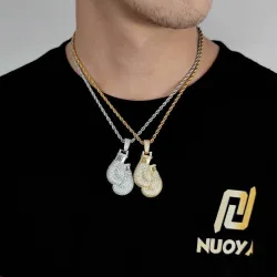 Luvas de boxe de cristal com colar