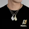 Boxningshandskar i kristall med halsband