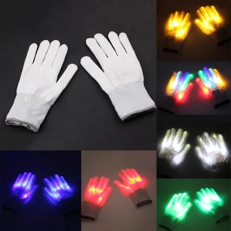 Guanti scheletro incandescente - LED
