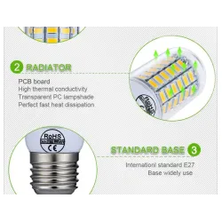 LED-Glühbirne - SMD 5730 - 220V - E14 - E27