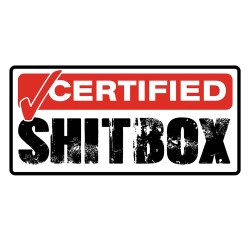 Dekorativt bilklistremerke - Sertifisert Shitbox