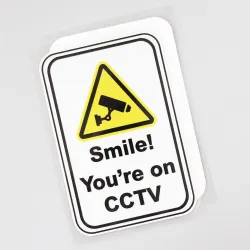 Warnaufkleber - LÄCHELN! SIE SIND AUF CCTV