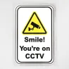 Warning sticker - SMILE! YOU ARE ON CCTVSecurity cameras