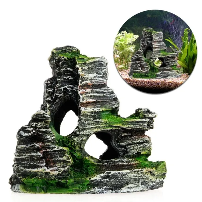Harpiks rock hule - akvarium dekorasjon