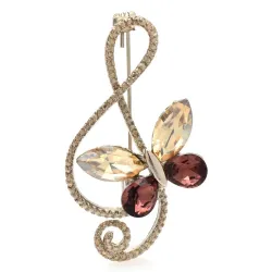 Node med sommerfugl - broche