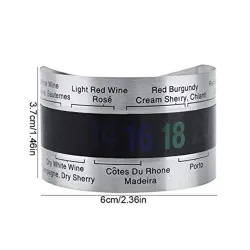 Wine bottle thermometer - stainless steel clip - with LCD displayBar supply