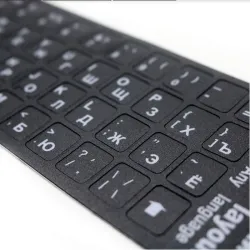 Adesivo de teclado - para laptop de 10 a 17 polegadas - inglês - espanhol - francês - árabe - russo