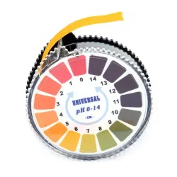Bandelettes de test PH - indicateur alcalin / acide - rouleau de papier - 0-14 PH