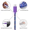 Nylonflettet kabel - data / synkronisering / hurtiglading - USB Type C