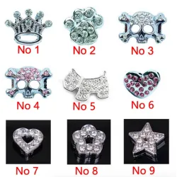 Collier pour chiens/chats - avec prénom et breloque en cristal - personnalisé
