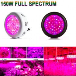 Luz de cultivo de plantas - LED - lâmpada UFO - espectro completo - hidropônico - 150W
