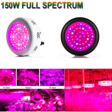 Plantevekstlys - LED - UFO-lampe - fullt spekter - hydroponisk - 150W
